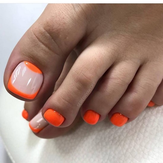 Belle pédicure d'été. Idées originales de conception de photos