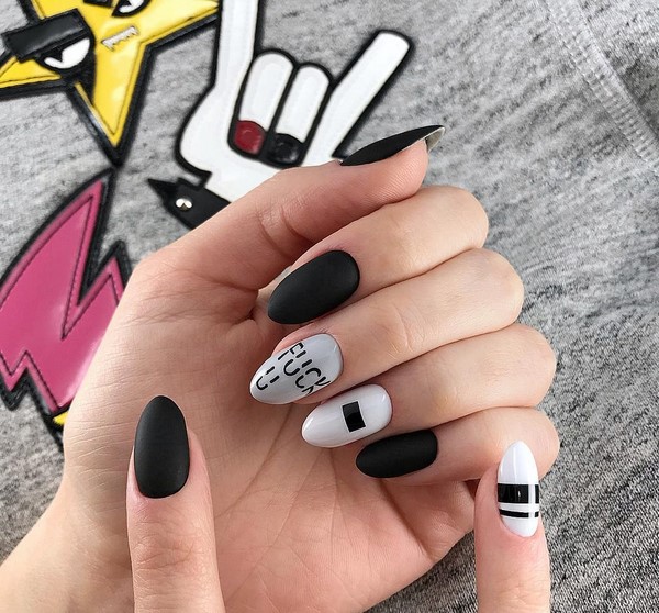 Solutions élégantes et interprétations de manucure à la mode sur des ongles de différentes longueurs