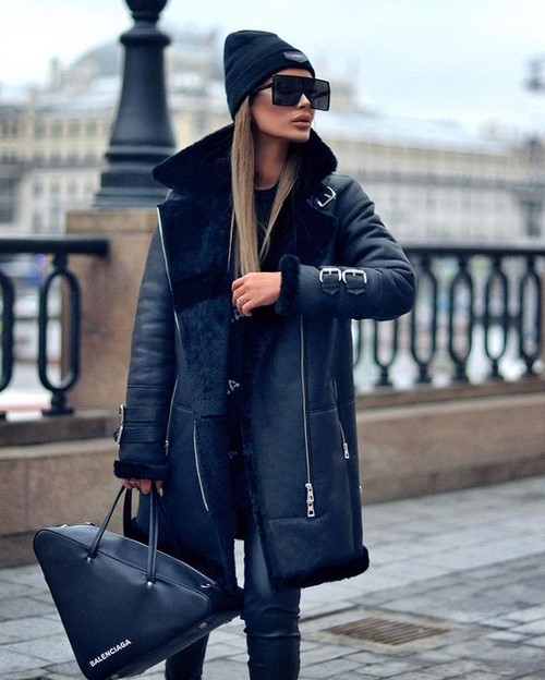 Manteaux en peau de mouton à la mode - les vêtements d'extérieur les plus chauds de la saison