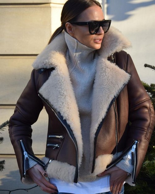 Manteaux en peau de mouton à la mode - les vêtements d'extérieur les plus chauds de la saison