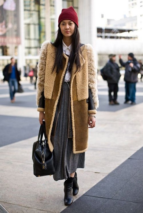 Manteaux en peau de mouton à la mode - les vêtements d'extérieur les plus chauds de la saison