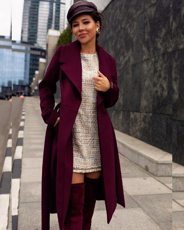 Winterkleider. Neuheiten von Stilen, Bildern, Ideen