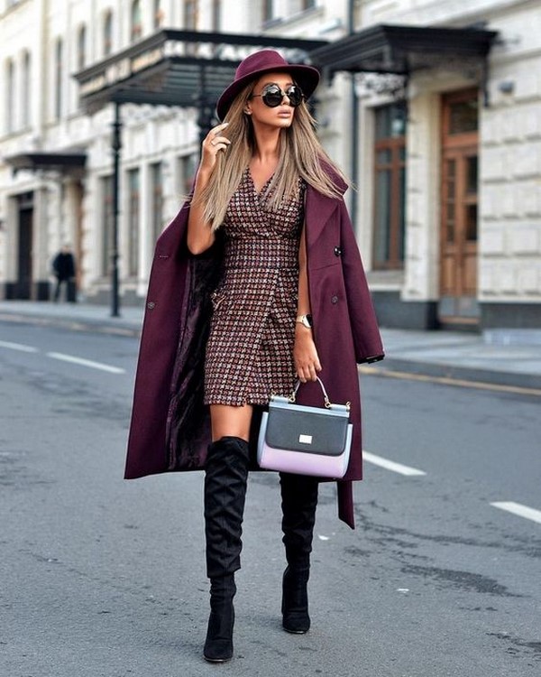 Winterkleider. Neuheiten von Stilen, Bildern, Ideen