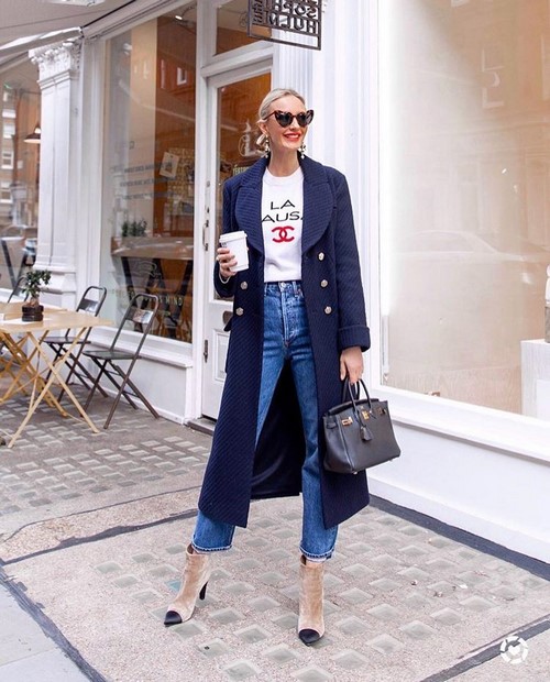 Apa yang perlu dipakai dengan kot. Barisan foto yang dibuat buih