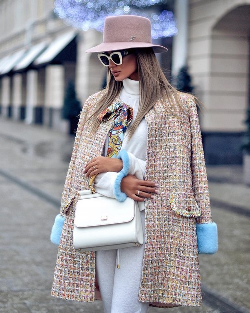 Apa yang perlu dipakai dengan kot. Barisan foto yang dibuat buih