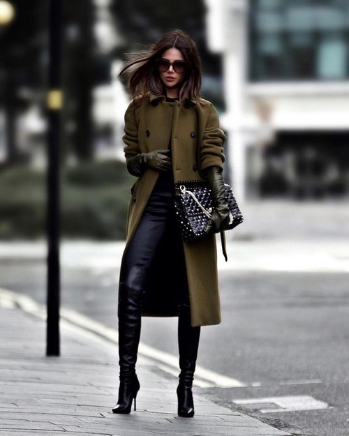 Apa yang perlu dipakai dengan kot. Barisan foto yang dibuat buih