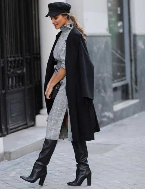 Apa yang perlu dipakai dengan kot.Barisan foto yang dibuat buih