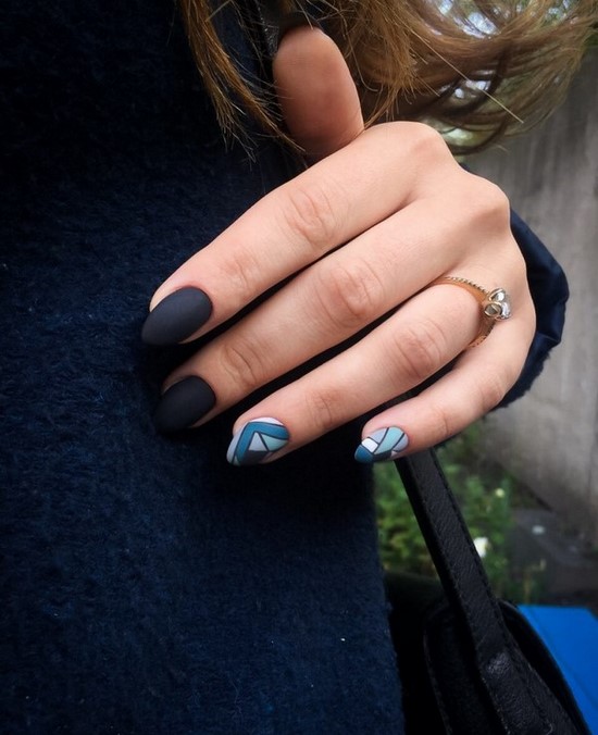 Només la manicura de moda per a diferents longituds i formes d'ungles. Els exemples més bonics