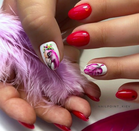 Només la manicura de moda per a diferents longituds i formes d'ungles. Els exemples més bonics