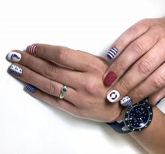 Només la manicura de moda per a diferents longituds i formes d'ungles. Els exemples més bonics