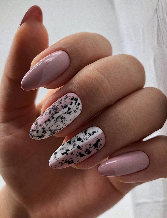 Només la manicura de moda per a diferents longituds i formes d'ungles. Els exemples més bonics