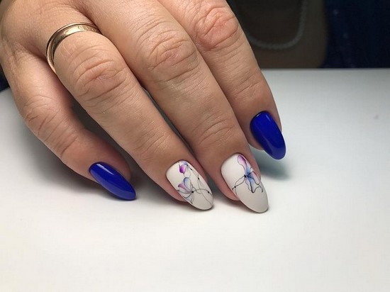 Només la manicura de moda per a diferents longituds i formes d'ungles. Els exemples més bonics