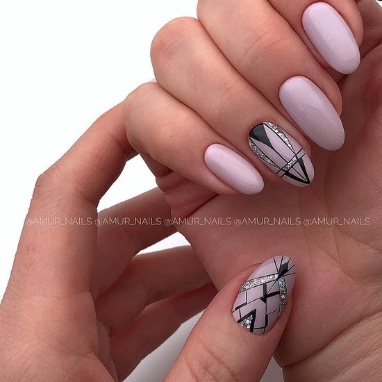 Només la manicura de moda per a diferents longituds i formes d'ungles. Els exemples més bonics