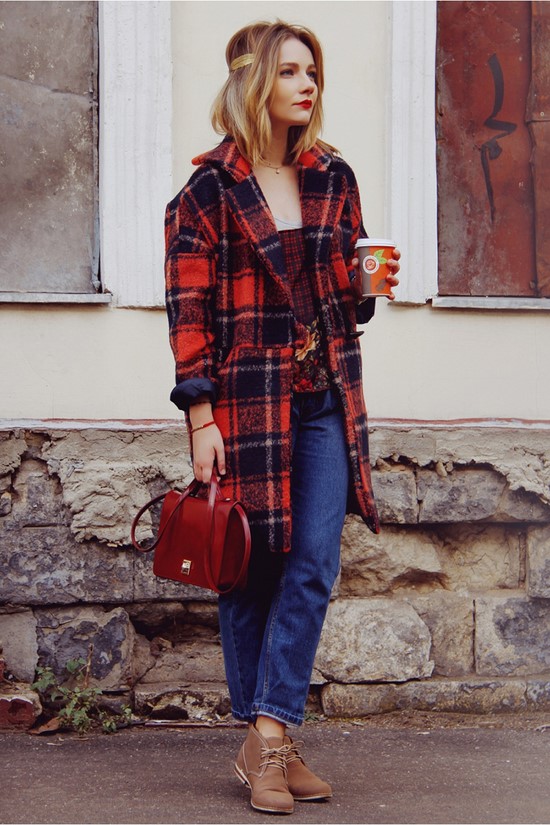 Kotak pemeriksaan yang paling diingini - model kot bergaya dalam tafsiran terbaik