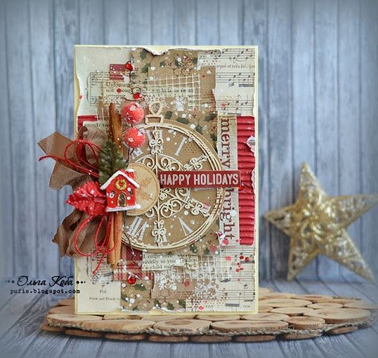 DIY novoroční karty - fotografické nápady