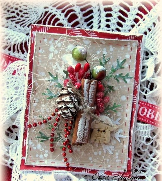 DIY novoroční karty - fotografické nápady