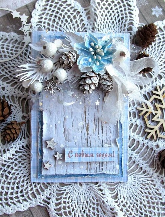 DIY novoroční karty - fotografické nápady