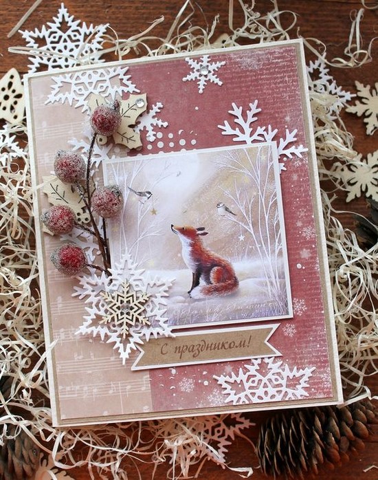 DIY novoroční karty - fotografické nápady