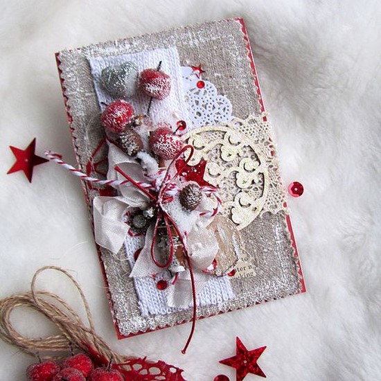 DIY novoroční karty - fotografické nápady