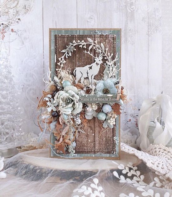 DIY novoroční karty - fotografické nápady